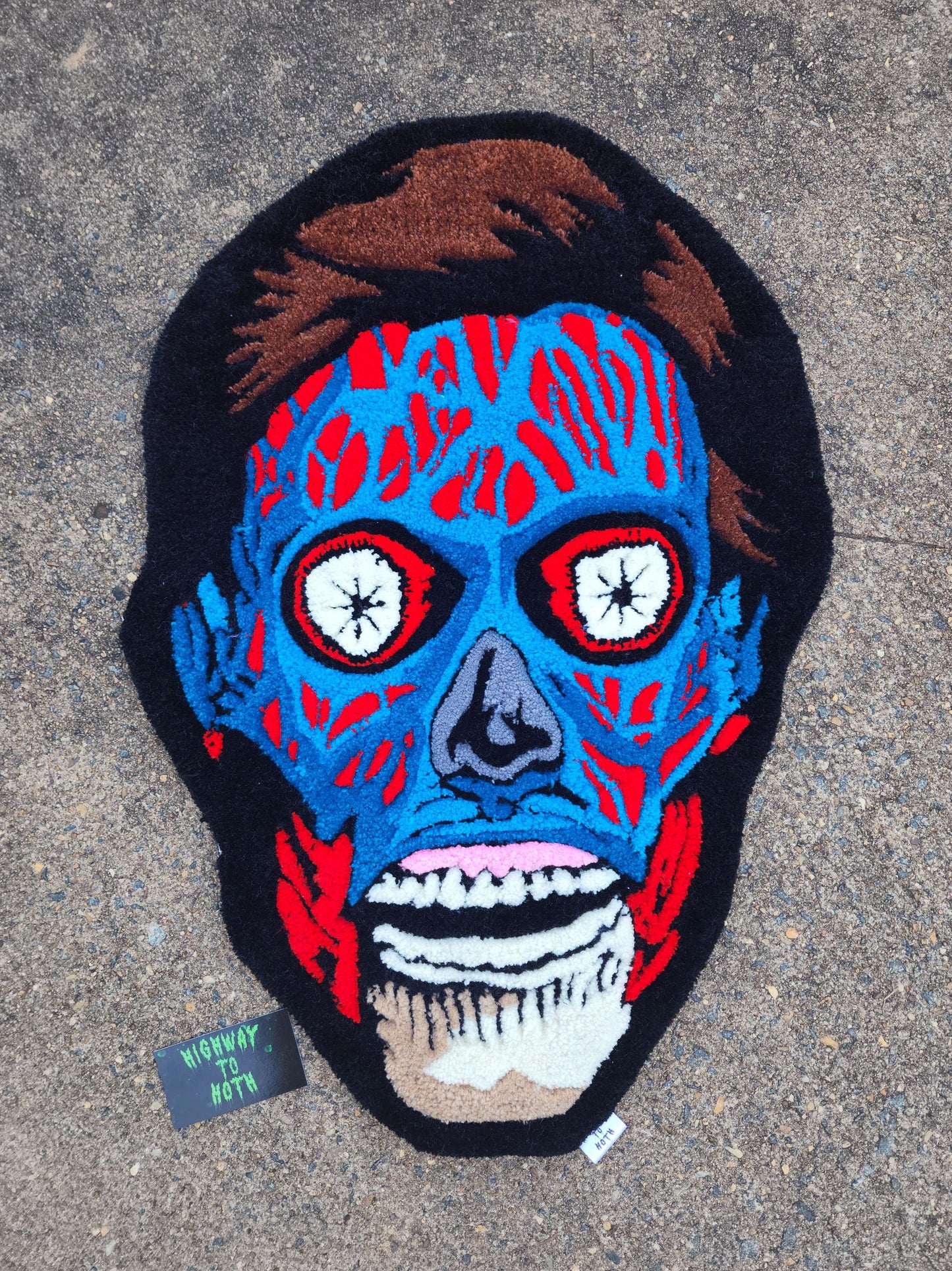 'They Are Among Us' Hand Tufted Rug
