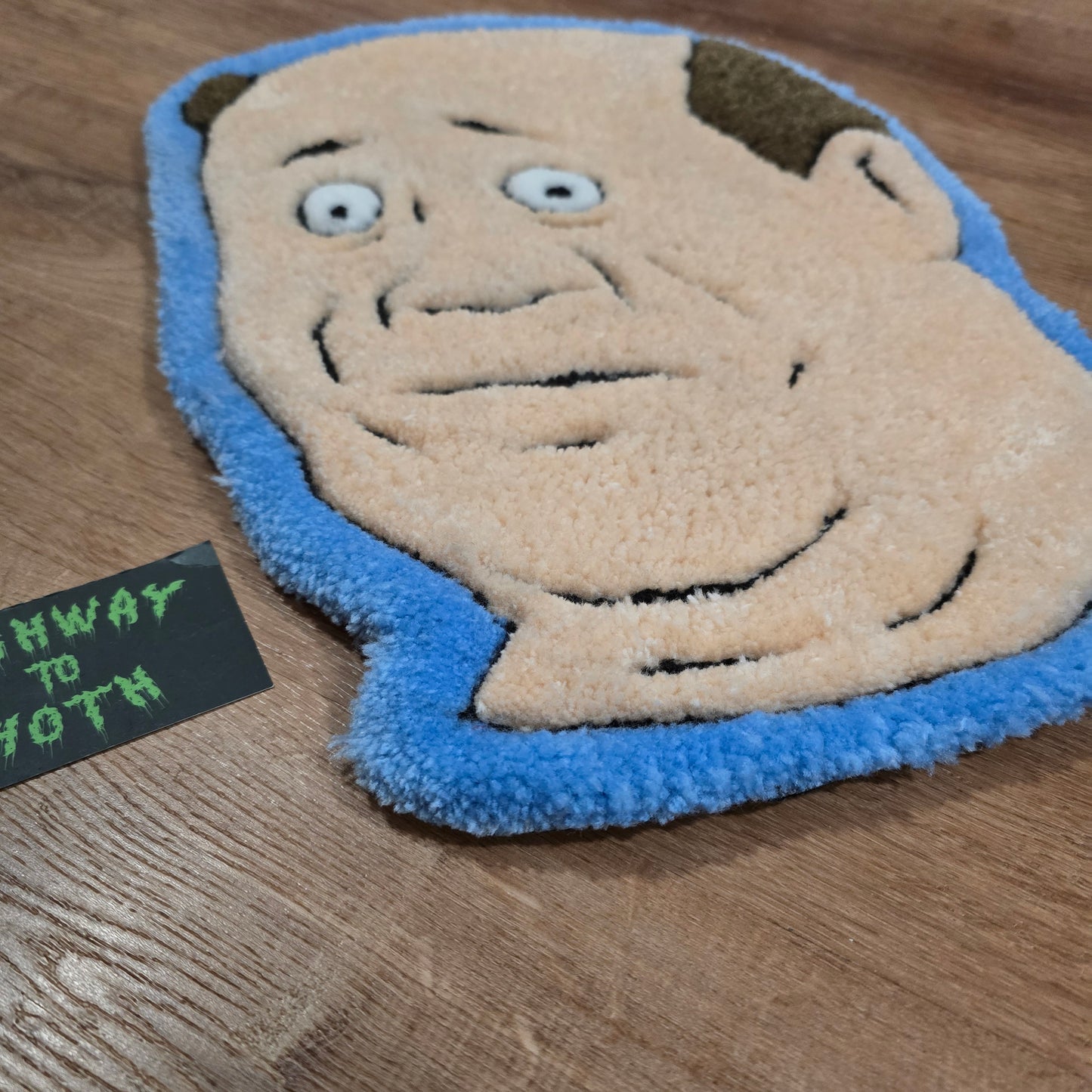 'Number One Barber' Hand Tufted Rug