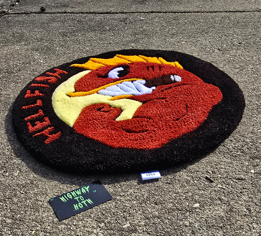 'The Hellfish Bonanza' Hand Tufted Rug