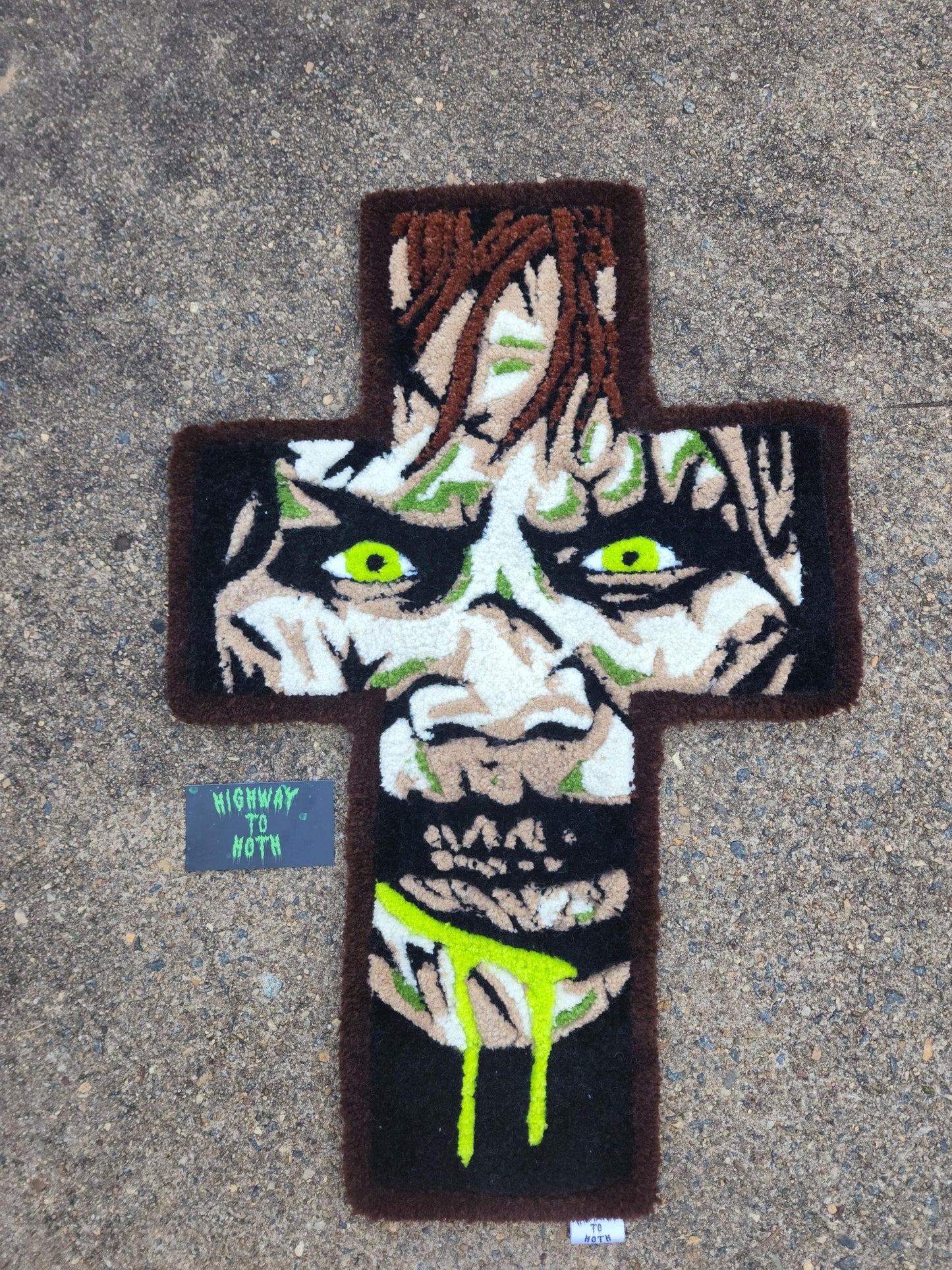 'Does this Compel You?' Hand Tufted Rug
