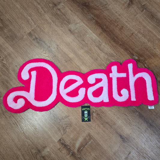 "Death In Pink" Hand Tufted Rug