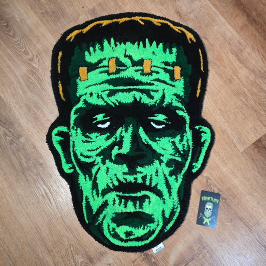"Monster In Green" Hand Tufted Rug