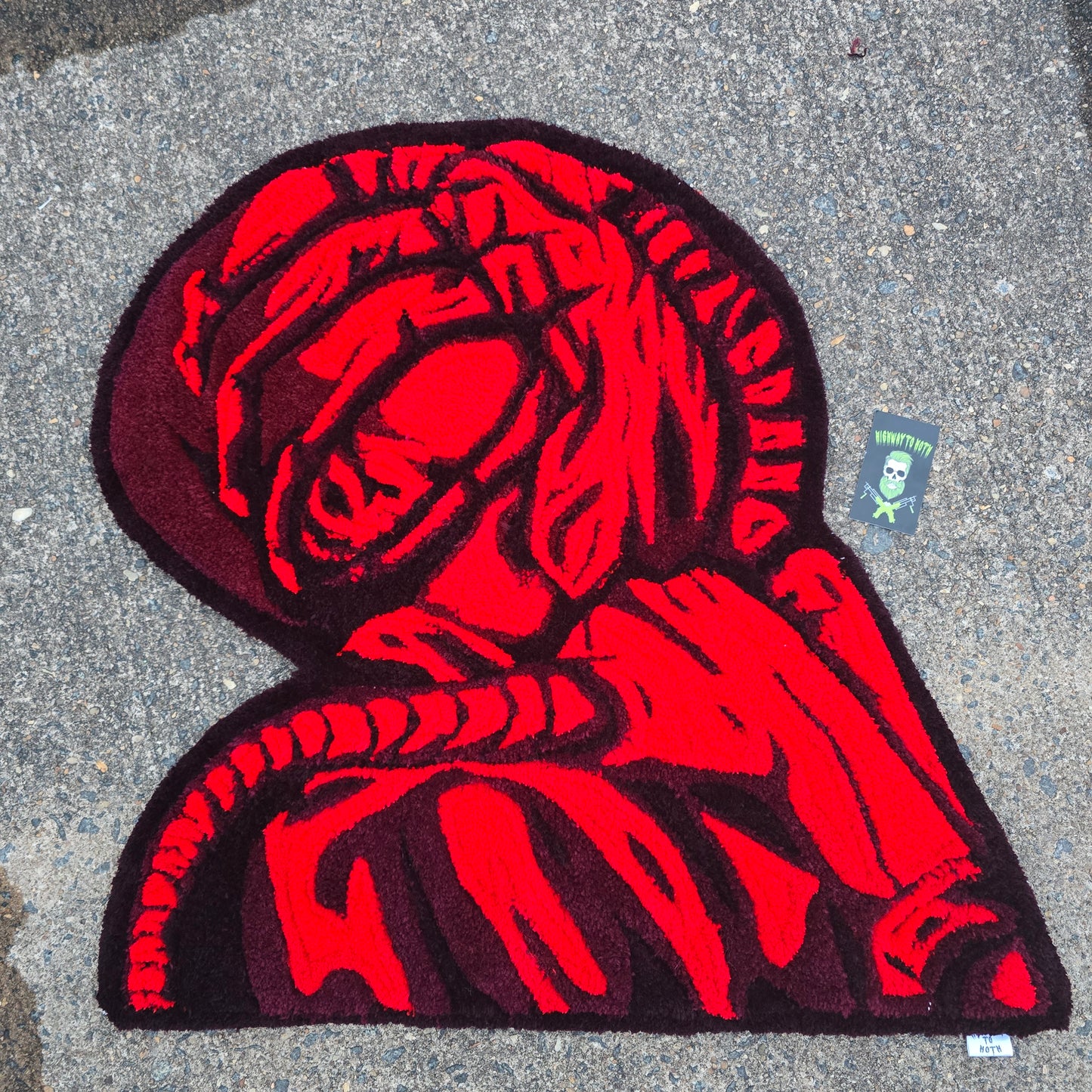 'No Screams' Hand Tufted Rug