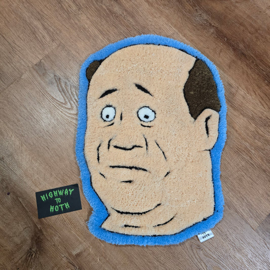 'Number One Barber' Hand Tufted Rug